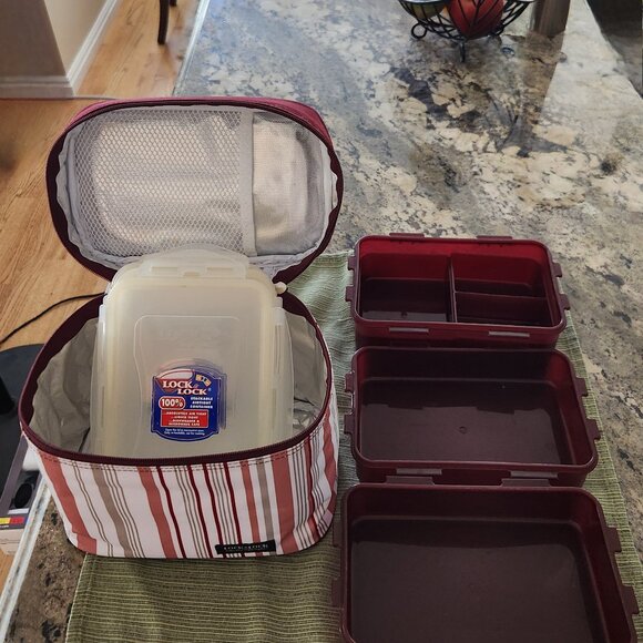 LOCK & LOCK Rectangular Lunch Box 3-Piece Set_Excellent Condition - Picture 5 of 5